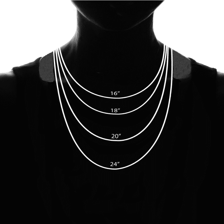 Sterling Silver Necklace with 16 Pendant Gift Boxed Engraved